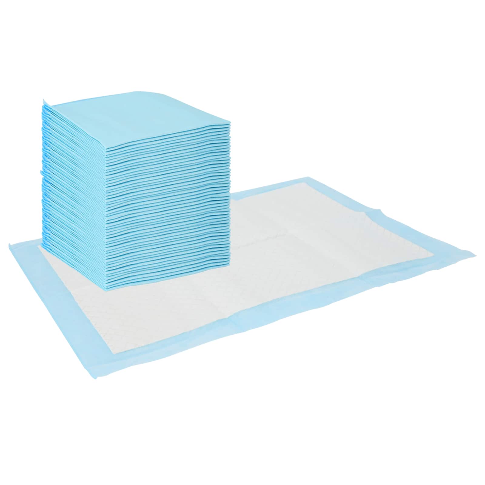 Non-vævet stof pet træningspude 50 pcs Blå og Hvid 45 x 33 cm