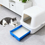 Non-vævet stof pet træningspude 200 pcs Blå og Hvid 45 x 33 cm