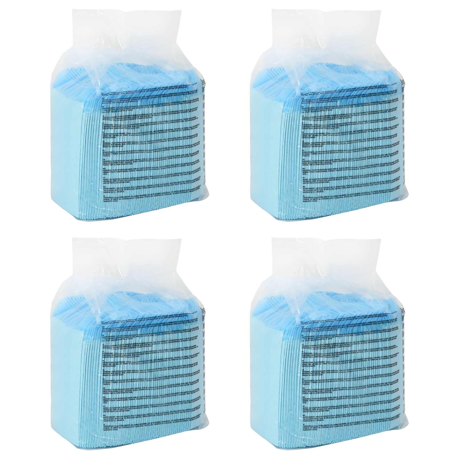 Non-vævet stof pet træningspude 200 pcs Blå og Hvid 45 x 33 cm