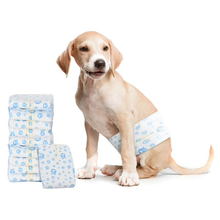 Engangs hundepants, til hanhund 50 stk. Hvid S
