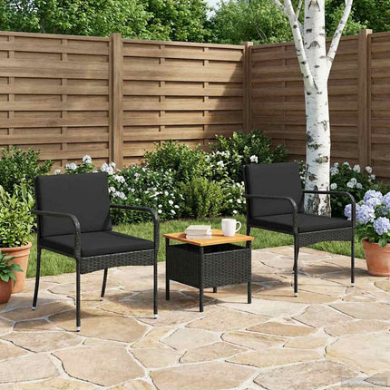Have sæt Sort polyrattan
