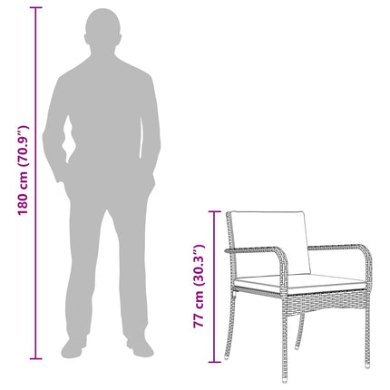 Have Bistro Sæt 3 stk. Grå polyrattan