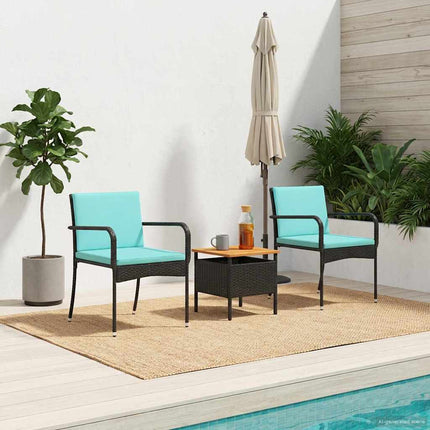 Have sæt Sort polyrattan