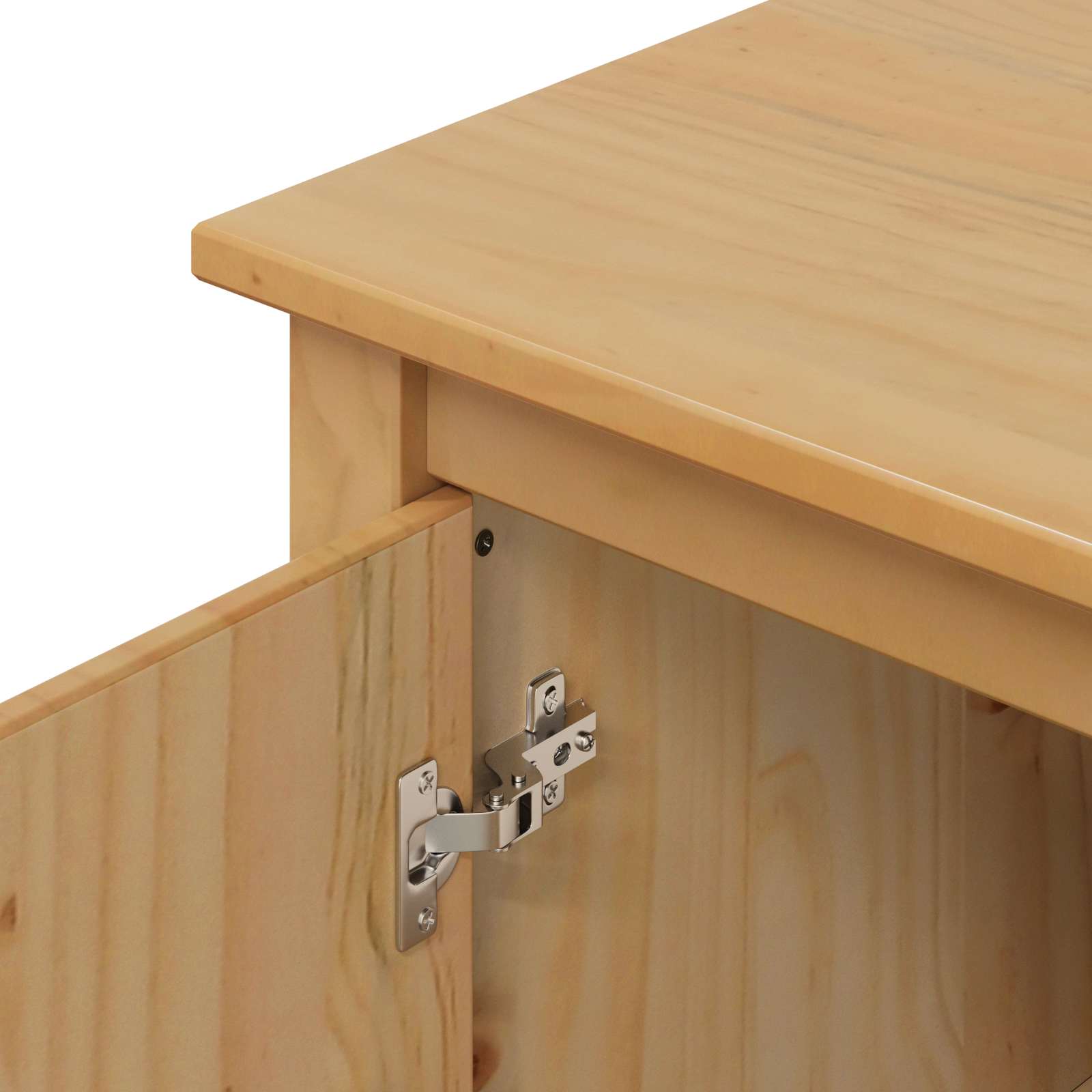 Sideboard HILL Honningbrun 154 x 40 x 80 cm Massivt fyrretræ