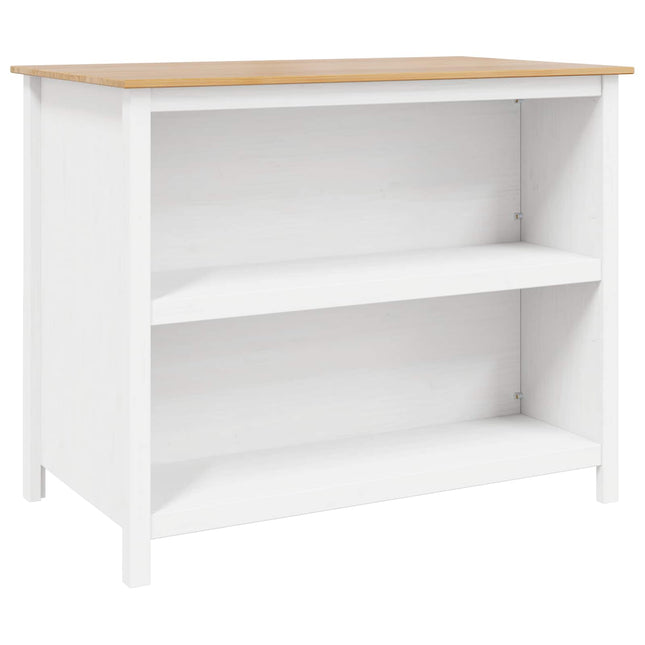 Køkkenøer HILL Hvid 112 x 66 x 90 cm Massivt fyrretræ