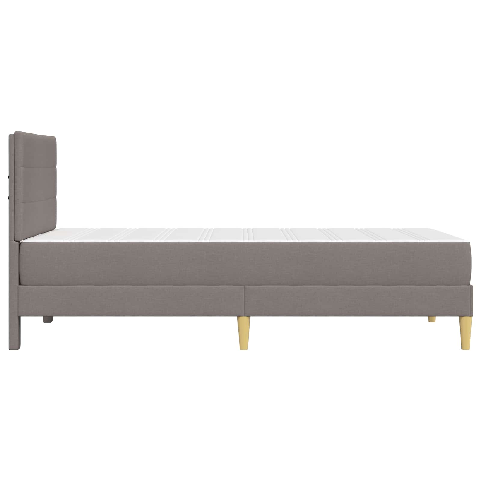 Sengestel Gråbrun 90 x 200 cm Polyester