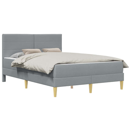 Sengestel vidaXL Sengestel Lysegrå 120 x 190 cm Polyester