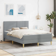 Sengestel Lysegrå 140 x 190 cm Polyester