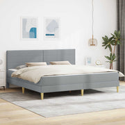 Sengestel Lysegrå 180 x 200 cm Polyester