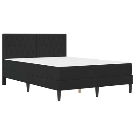 Sengeramme med madras vidaXL Sort Sort 120 x 190 cm Fløjl