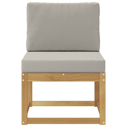 Udendørs sofagruppe Hvid og lysegrå 59 x 63 x 73 cm