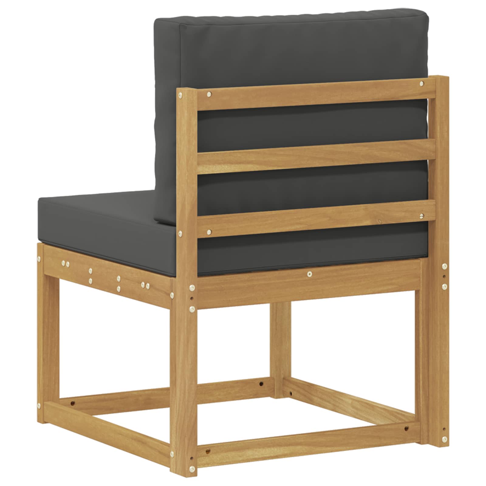 Udendørs sofagruppe Hvid og antracit 59 x 63 x 73 cm