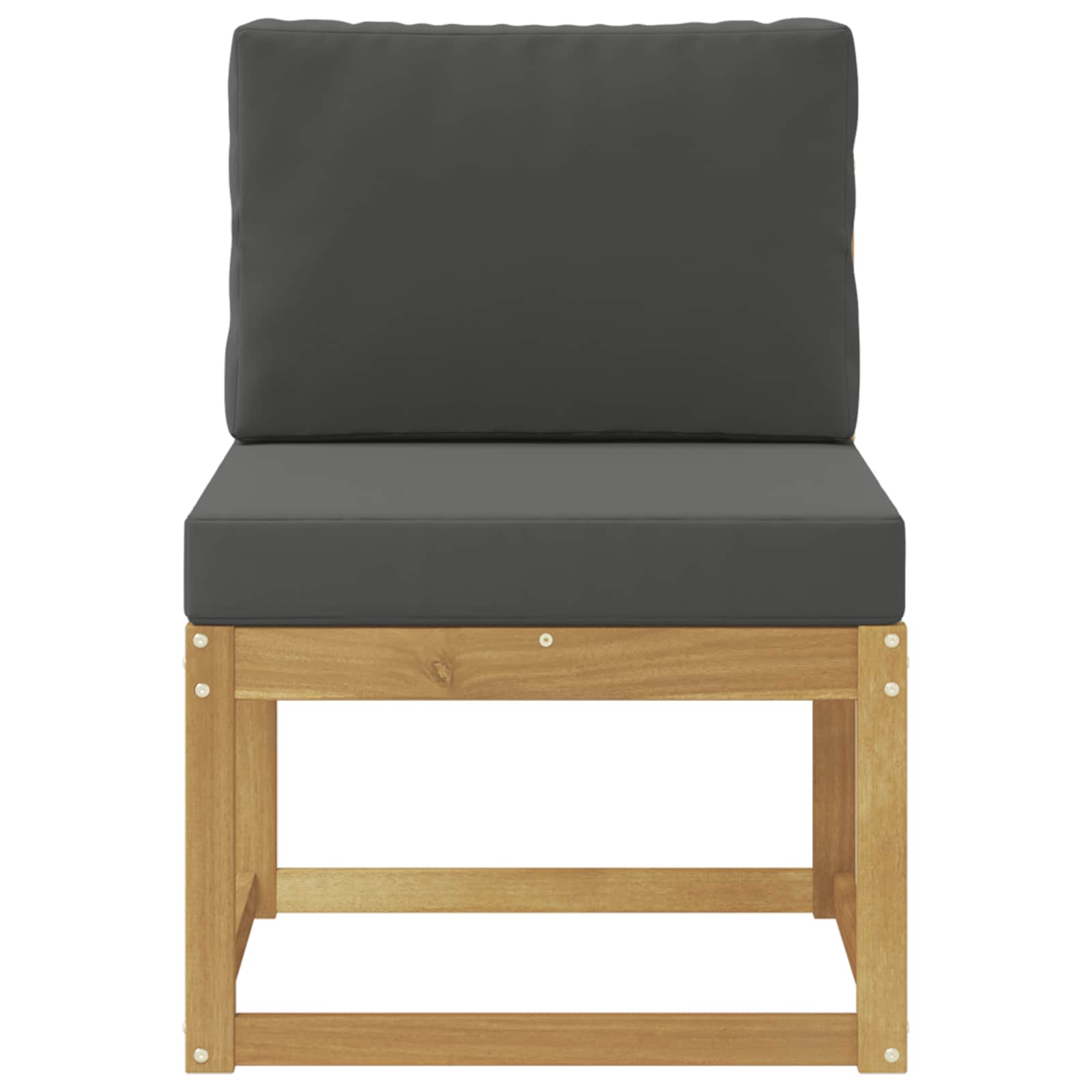 Udendørs sofagruppe Hvid og antracit 59 x 63 x 73 cm