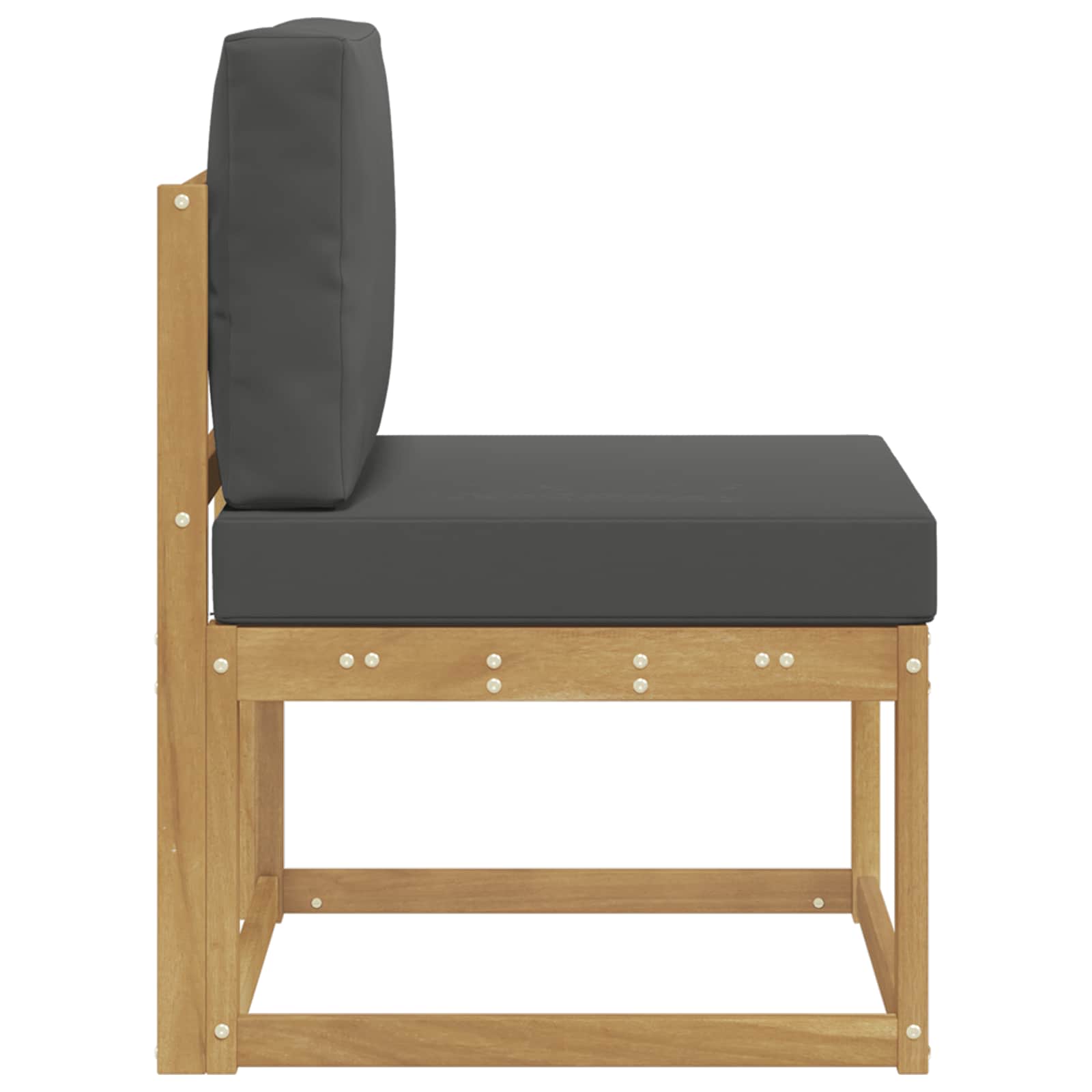 Udendørs sofagruppe Hvid og antracit 59 x 63 x 73 cm