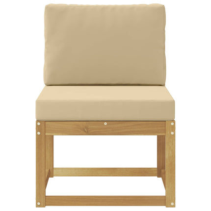 Udendørs sofagruppe Hvid og Beige 59 x 63 x 73 cm