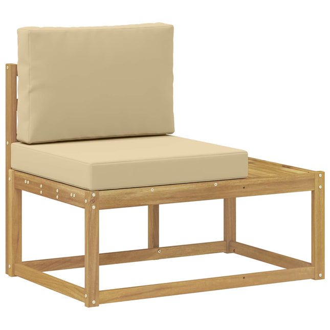 Udendørs Modulsofa Hvid 91 x 63 x 73 cm Massivt Akacietræ