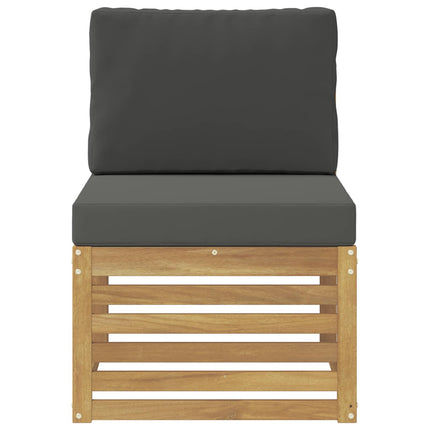 Udendørs Mellem Sofa Massivt Akacietræ Hvid