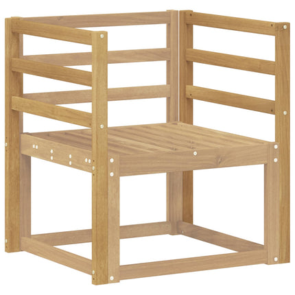 Armlæn modul 2 pcs Hvid 59 x 4 x 73 cm Massivt Akacietræ