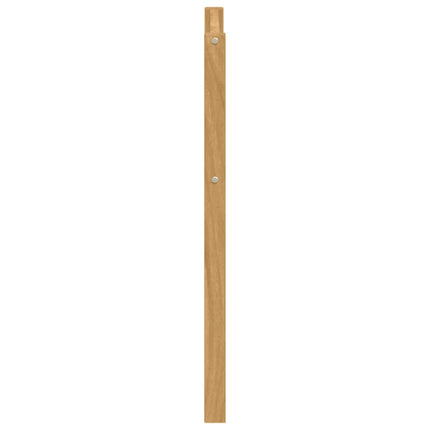 Armlæn modul 2 stk. Hvid 59 x 4 x 73 cm Massivt Akacietræ