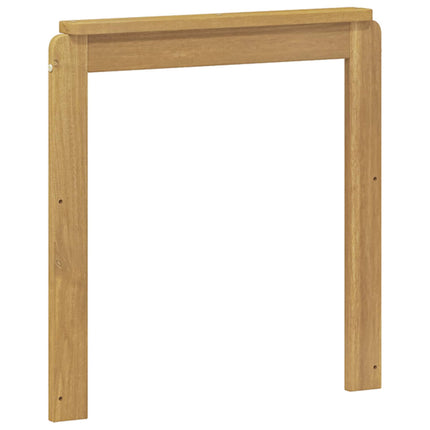 Armlænsmodul 2 pcs Hvid 59 x 6 x 61 cm Massivt Akacietræ