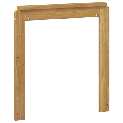 Armlænsmodul 2 stk. Hvid 59 x 6 x 61 cm Massivt Akacietræ