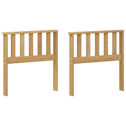 Armlænsmodul 2 pcs Hvid 60 x 6 x 61 cm Massivt Akacietræ