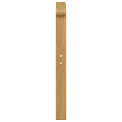 Armlænsmodul 2 pcs Hvid 60 x 6 x 61 cm Massivt Akacietræ