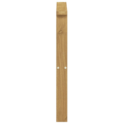 Armlænsmodul 2 pcs Hvid 60 x 6 x 61 cm Massivt Akacietræ