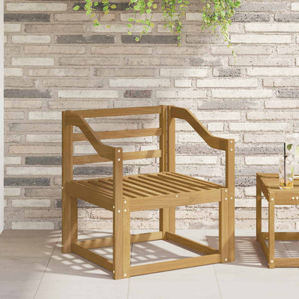 Armlæn modul 2 stk. Hvid 59 x 4 x 73 cm Massivt Akacietræ