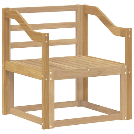 Armlæn modul 2 stk. Hvid 59 x 4 x 73 cm Massivt Akacietræ