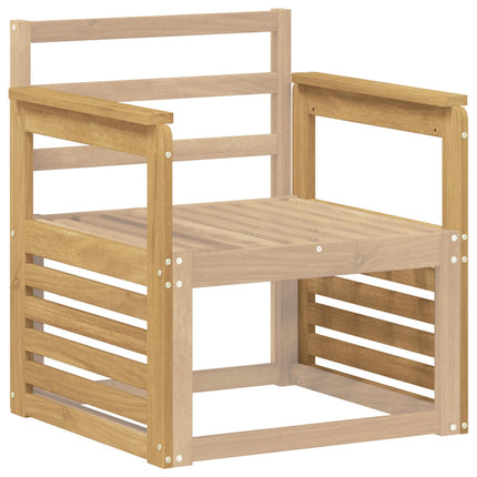 Armlænsmodul 2 pcs Hvid 59 x 6 x 61 cm Massivt Akacietræ