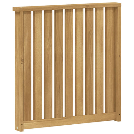 Armlænsmodul 2 pcs Hvid 60 x 6 x 61 cm Massivt Akacietræ