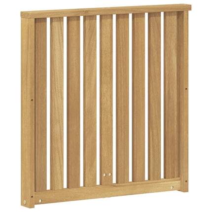 Armlænsmodul 2 pcs Hvid 60 x 6 x 61 cm Massivt Akacietræ