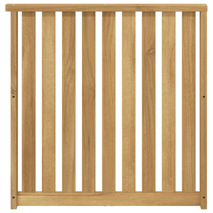 Armlænsmodul 2 pcs Hvid 60 x 6 x 61 cm Massivt Akacietræ