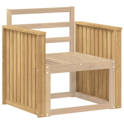 Armlænsmodul 2 stk. Hvid 60 x 6 x 61 cm Massivt Akacietræ