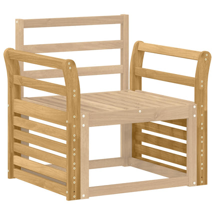Armlænsmodul 2 pcs Hvid 58,5 x 8 x 60 cm Massivt Akacietræ