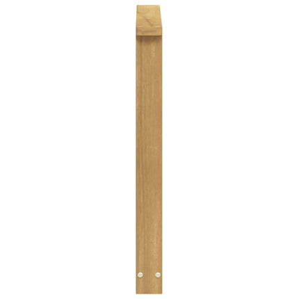 Armlænsmodul 2 pcs Hvid 60 x 6 x 61 cm Massivt Akacietræ