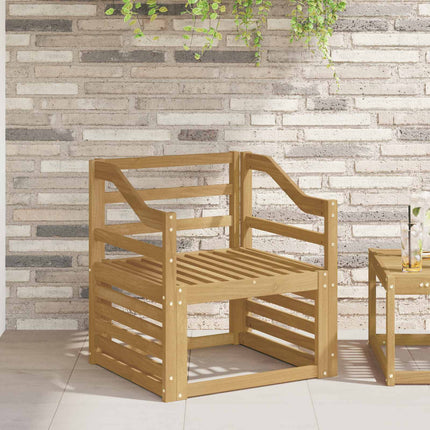 Armlænsmodul 2 pcs Hvid 59 x 4 x 73 cm Massivt Akacietræ