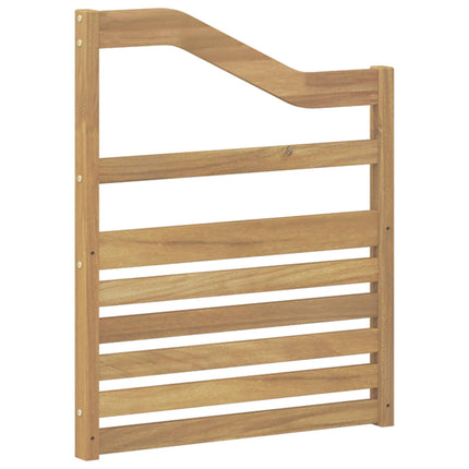 Armlænsmodul 2 pcs Hvid 59 x 4 x 73 cm Massivt Akacietræ