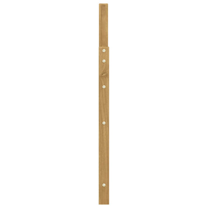 Armlænsmodul 2 pcs Hvid 59 x 4 x 73 cm Massivt Akacietræ