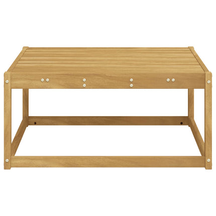 Udendørs puf Massivt Akacietræ Hvid 79 x 79 x 37 cm