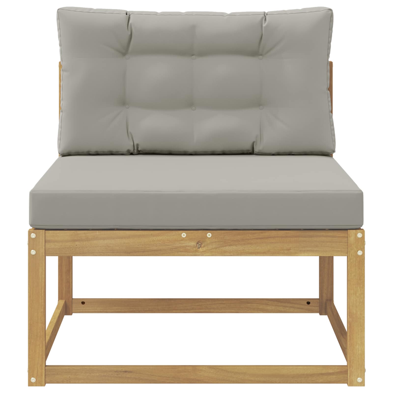 Udendørs Mellem Sofa Polyester Hvid