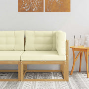 Udendørs Hjørnesofa Polyester Hvid