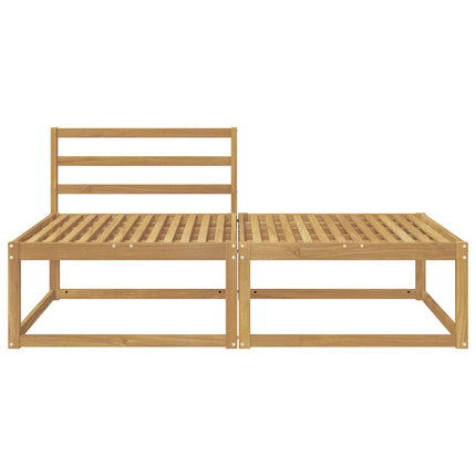 2 Stk Udendørs puf Polyester Hvid