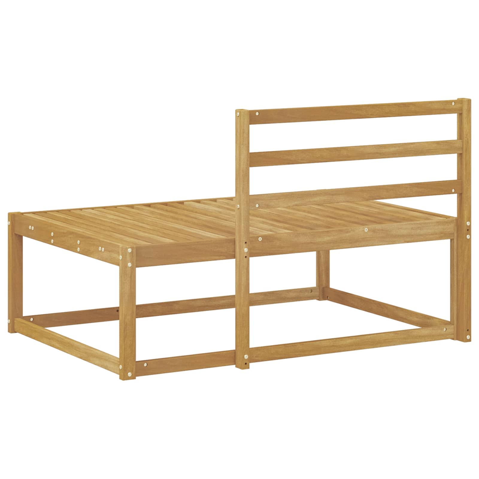 Udendørs Modulsofa Hvid 115 x 83 x 73 cm Massivt Akacietræ