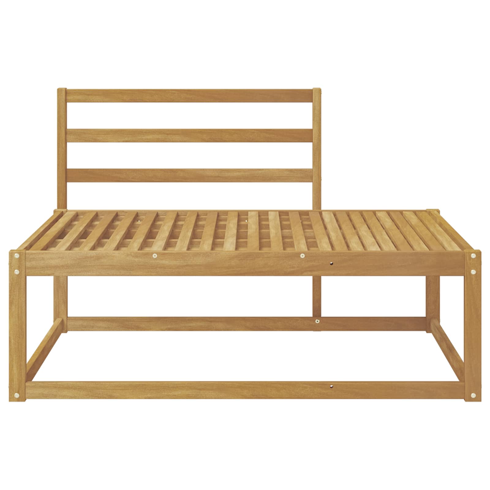 Udendørs Modulsofa Hvid 115 x 83 x 73 cm Massivt Akacietræ