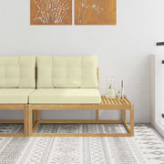 Udendørs Modulsofa med pude Hvid 115 x 83 x 73 cm Polyester
