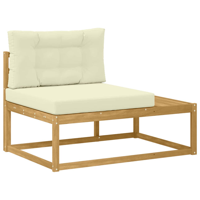 Udendørs Modulsofa med pude Hvid 115 x 83 x 73 cm Polyester