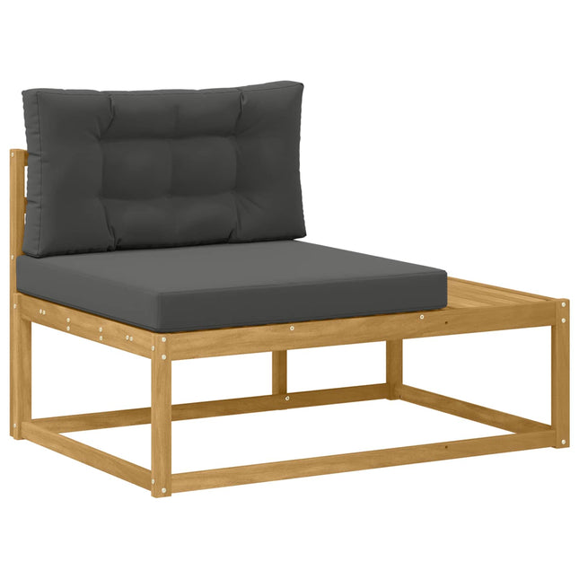 Udendørs Modulsofa med pude Hvid 115 x 83 x 73 cm Polyester