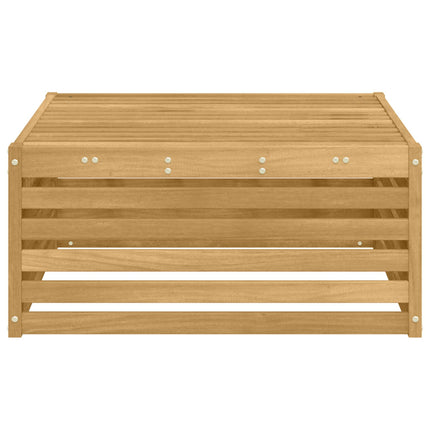 Udendørs puf Massivt Akacietræ Hvid 79 x 79 x 37 cm